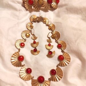 Necklace, Bracelet, Earrings